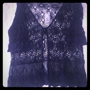 Crocheted sweater or coverup